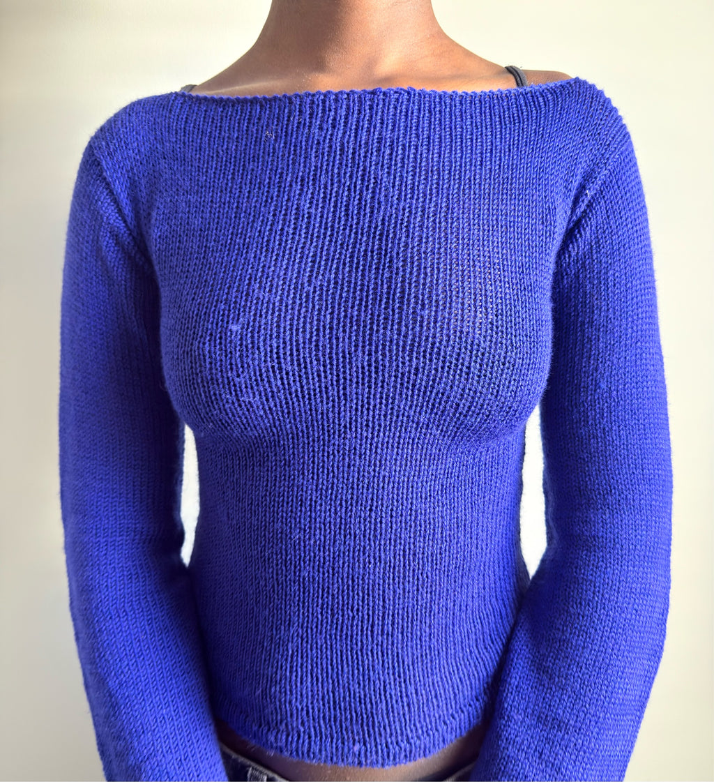 Sapphire Knit Long Sleeve